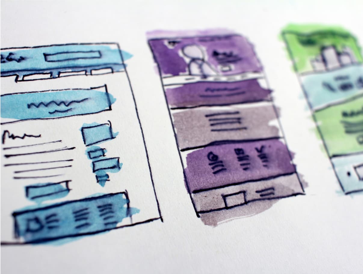 web design sketches